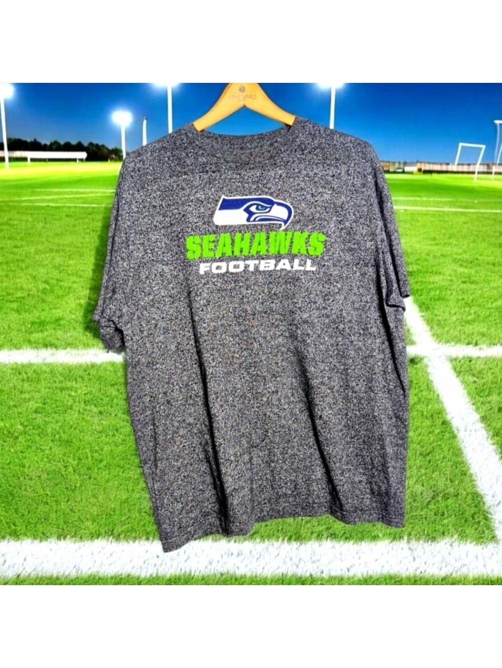 NFL Seattle Seahawks Football sz XL Heather Gray T-shirt